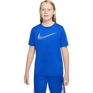 Nike NK DF HBR SS TOP Chlapčenské tričko, modrá, veľkosť #422432
