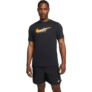 Nike NK DF TEE HERITAGE Pánske tričko, čierna, veľkosť