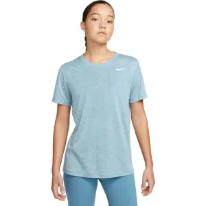 Nike NK DF TEE RLGD LBR Dámske tréningové tričko, svetlomodrá, veľkosť #6227258
