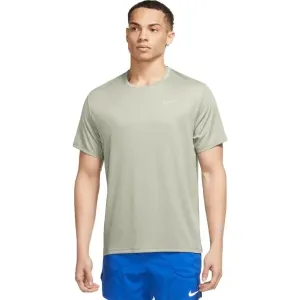 Nike NK DF UV MILER SS Pánske tréningové tričko, béžová, veľkosť