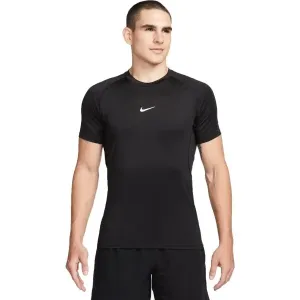 Nike NP DF SLIM TOP SS Pánske tričko, čierna, veľkosť