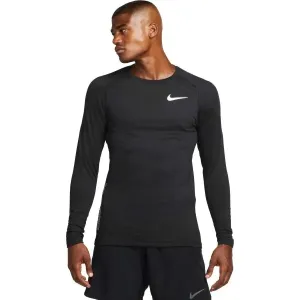 Nike NP TOP WARM LS CREW Pánske tréningové tričko s dlhým rukávom, čierna, veľkosť #6792268