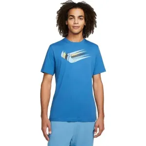 Nike NSW 12 MO SWOOSH TEE M Pánske tričko, modrá, veľkosť XXL
