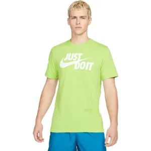 Nike NSW TEE JUST DO IT SWOOSH Pánske tričko, svetlo zelená, veľkosť XXL