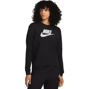 Nike NSW TEE OC 1 LS BOXY Dámske tričko s dlhým rukávom, čierna, veľkosť #6187242