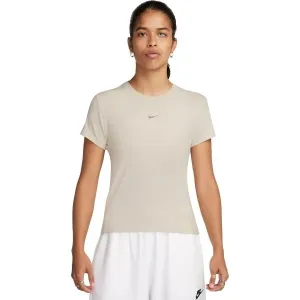 Nike SPORTSWEAR CHILL KNIT Dámske tričko, béžová, veľkosť