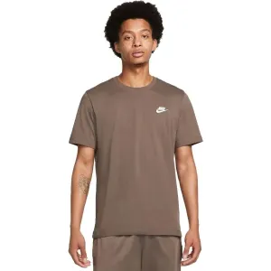 Nike SPORTSWEAR CLUB Pánske tričko, hnedá, veľkosť L