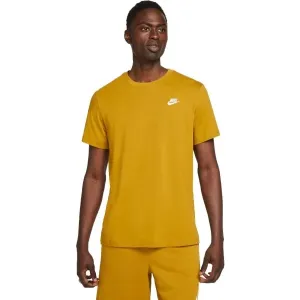 Nike SPORTSWEAR CLUB Pánske tričko, žltá, veľkosť