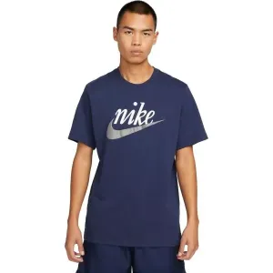 Nike SPORTSWEAR Pánske tričko, tmavo modrá, veľkosť #9223404