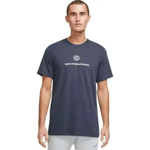 Nike U NK DF TEE RUN DIVISION SU22 Pánske tričko, tmavo modrá, veľkosť L