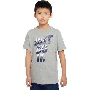 Nike U NSW TEE CORE BRANDMARK 1 Chlapčenské tričko, sivá, veľkosť