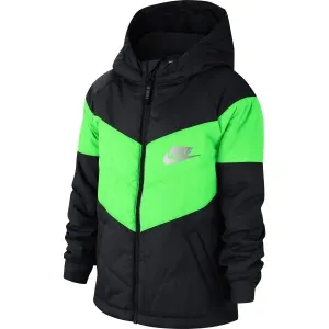 Nike NSW SYNTHETIC FILL JACKET U Detská zateplená bunda, čierna, veľkosť XL
