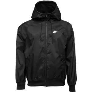 Nike HERITAGE ESSENTIALS WINDRUNNER Pánska bunda, čierna, veľkosť M