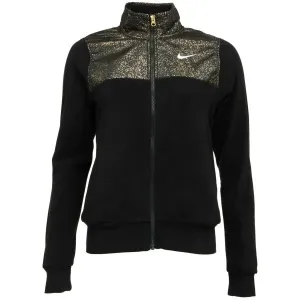 Nike NSW STRDST PRNT PLSH JKT Dámska bunda, čierna, veľkosť