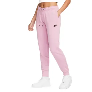 Nike NSW ESSNTL PANT REG FLC MR Dámske tepláky, ružová, veľkosť #4040828