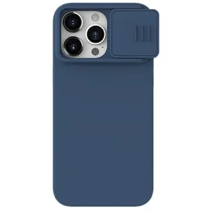 Nillkin CamShield Silky Silikónový Kryt na Apple iPhone 15 Pro Max Midnight Blue