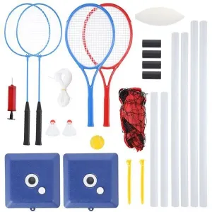 Nils Set with Net for Bedminton, Tennis and Volleyball