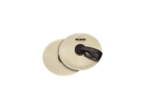 NINO MARCHINGCYMBAL 20CM, PAIR NICKELSILVER, WITH STRAPS