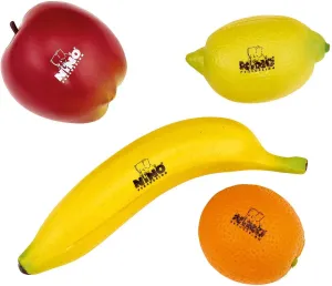NINO BOTANY SHAKER SET FRUITS APPLE, LEMON, ORANGE, BANANA