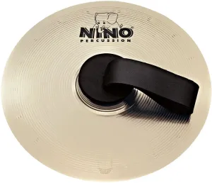 NINO MARCHINGCYMBAL 30,5 CM PC.NINO NICKELSILVER, WITH STRAPS