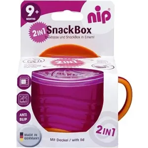 Nip Snackbox 2 in 1 ružová, 250 ml
