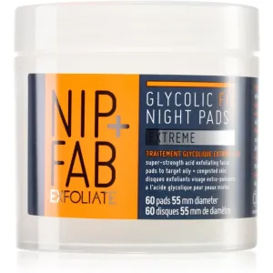 NIP + FAB Nočné čistiace pleťové tampóny Fix Extreme (Night Pads) 60 ks