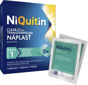 Niquitin Clear 21 mg Transdermálna náplasť 7 ks #125043