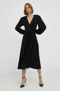 Šaty Nissa čierna farba, mini, áčkový strih #5502244