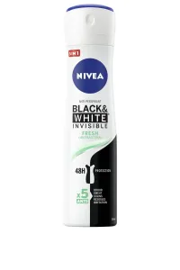 Nivea Invisible Black & White Fresh antiperspirant v spreji pre ženy 150 ml
