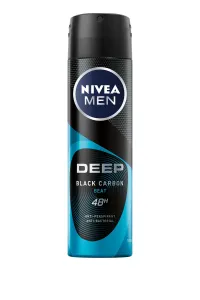 Nivea Men Deep Black Carbon Beat 48H 150 ml antiperspirant pre mužov deospray