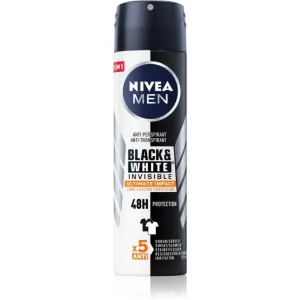 Nivea Men Invisible Black & White antiperspirant v spreji pre mužov 150 ml
