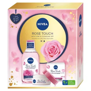 Nivea Rose Touch darčeková kazeta micelárna voda Rose Touch 400 ml + denný gél-krém Rose Touch 50 ml pre ženy