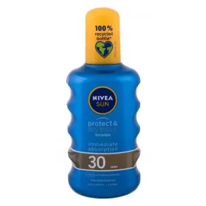 Nivea Sun Protect & Dry Touch Invisible Spray SPF30 200 ml opaľovací prípravok na telo unisex