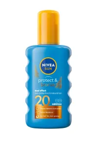 Nivea Sun Protect & Bronze Sun Spray SPF20 200 ml opaľovací prípravok na telo unisex
