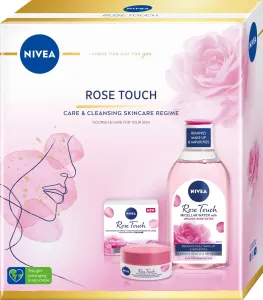 Nivea Rose Touch Care & Cleansing Skincare Regime darčeková kazeta denný pleťový gél-krém Rose Touch 50 ml + micelárna voda Rose Touch 400 ml #390606