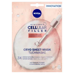 Nivea Hyaluron Cellular Filler 10 Minutes Sheet Mask 1 ks pleťová maska na veľmi suchú pleť; proti vráskam; spevnenie a lifting pleti