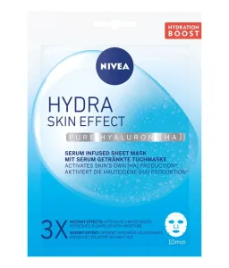 Nivea Hydra Skin Effect Serum Infused Sheet Mask 1 ks pleťová maska pre ženy na dehydratovanu pleť