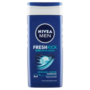 Nivea Men Fresh Kick Shower Gel 3in1 250 ml sprchovací gél pre mužov