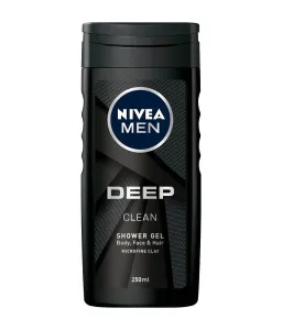 Nivea Men Deep Clean Body, Face & Hair 250 ml sprchovací gél pre mužov