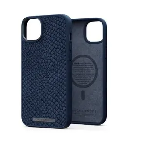 Njord iPhone 14 Max Salmon Leather Magsafe Case Blue