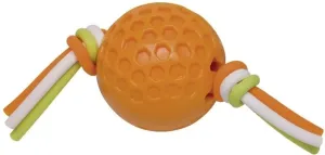 TPR lopta s prúžkami oranžová