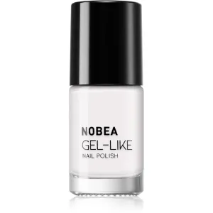 NOBEA Day-to-Day Gel-like Nail Polish lak na nechty s gélovým efektom odtieň Snow white #N57 6 ml