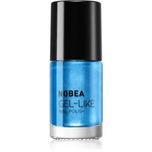 NOBEA Metal Gel-like Nail Polish lak na nechty s gélovým efektom odtieň Atomic blue N#75 6 ml
