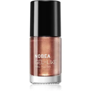 NOBEA Metal Gel-like Nail Polish lak na nechty s gélovým efektom odtieň bronzed brown #N13 6 ml