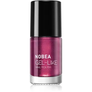 NOBEA Metal Gel-like Nail Polish lak na nechty s gélovým efektom odtieň royal purple #N11 6 ml