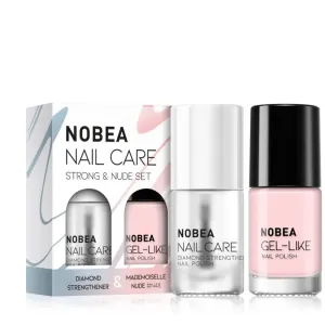 NOBEA Nail Care Strong & Nude Set sada lakov na nechty