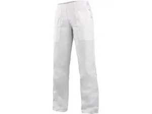 Dámske nohavice DARJA s pásom do gumy, biele, veľ. 38
