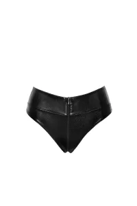 Čierne sexi brazílske nohavičky s vysokým pásom F276 #3489813