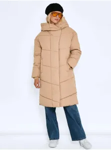Béžový zimný kabát Noisy May Tally #584768