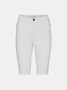 White Denim Skinny Fit Shorts Noisy May Callie - Women #700112